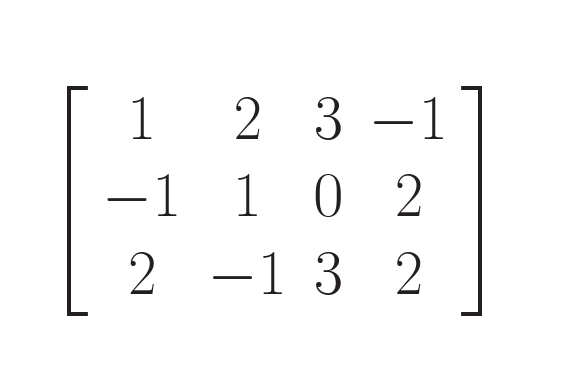 matriz  3x4