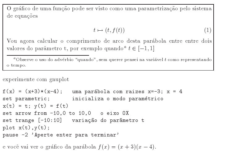 Comprimento de arco 01