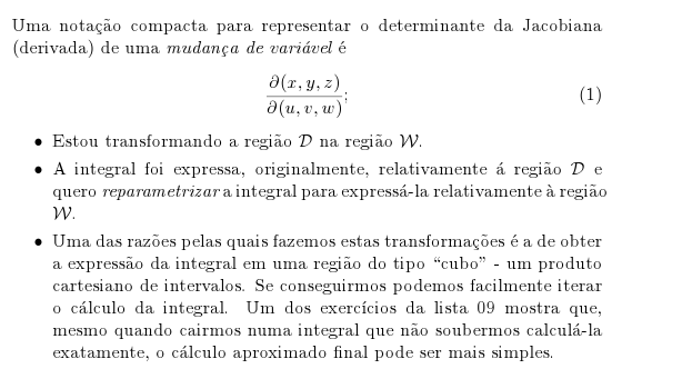 Determinante da Jacobiana